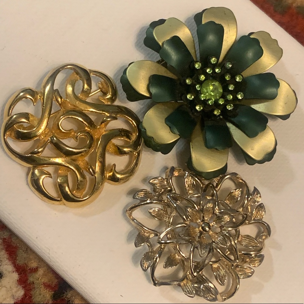 3 brooch bundle